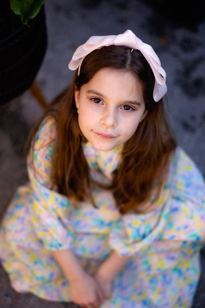 Knotted Heather Duo Headband - Palest Pink