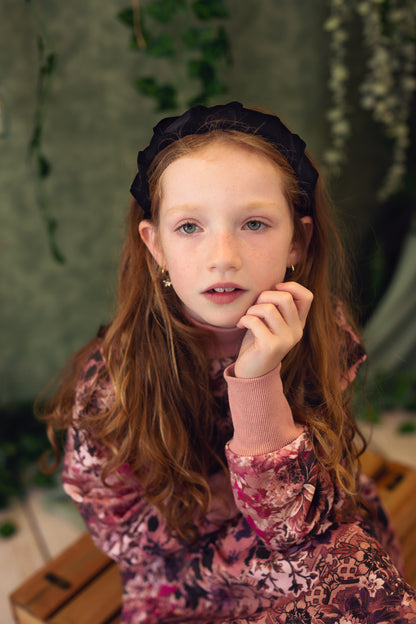 Velvet Ripple Headband - Ivory