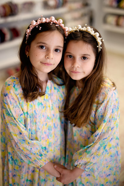 Little Duchess Headband - Blush Pearl