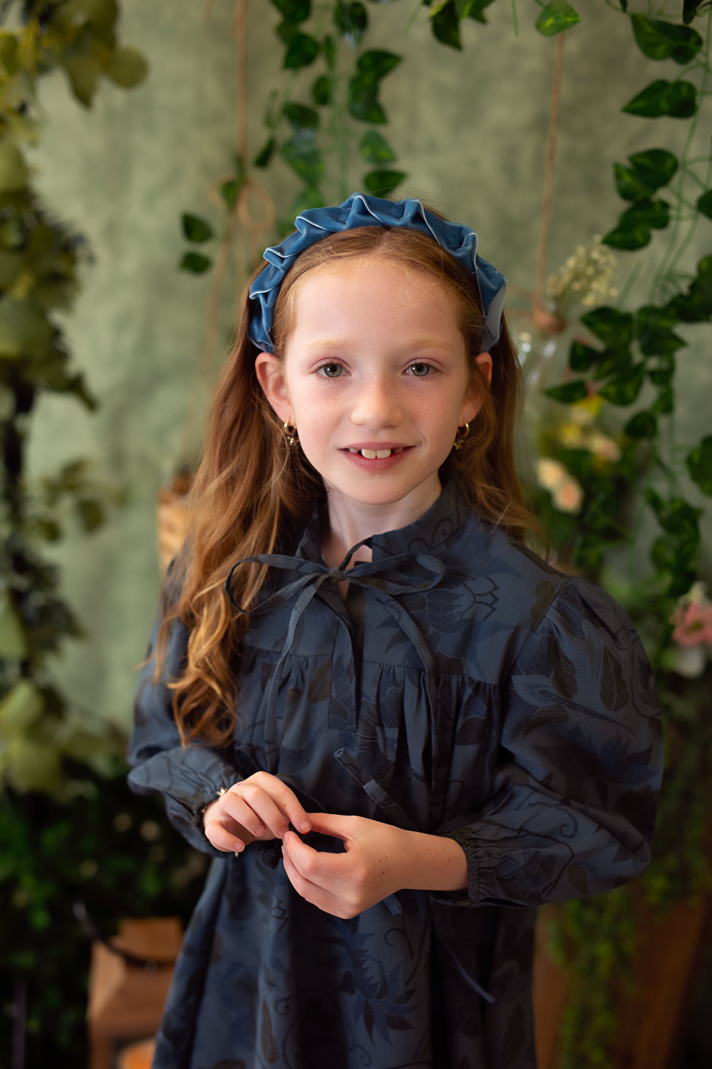 Velvet Ripple Headband - Ivory