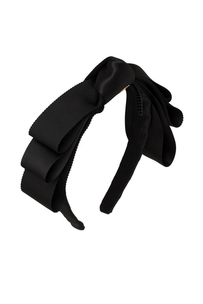 Knotted Heather Duo Headband - Black
