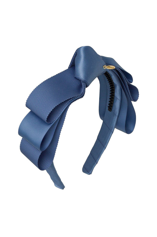 Knotted Heather Duo Headband - Smoke Blue