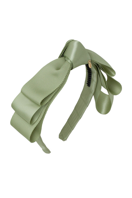 Knotted Heather Duo Headband - Spring Moss