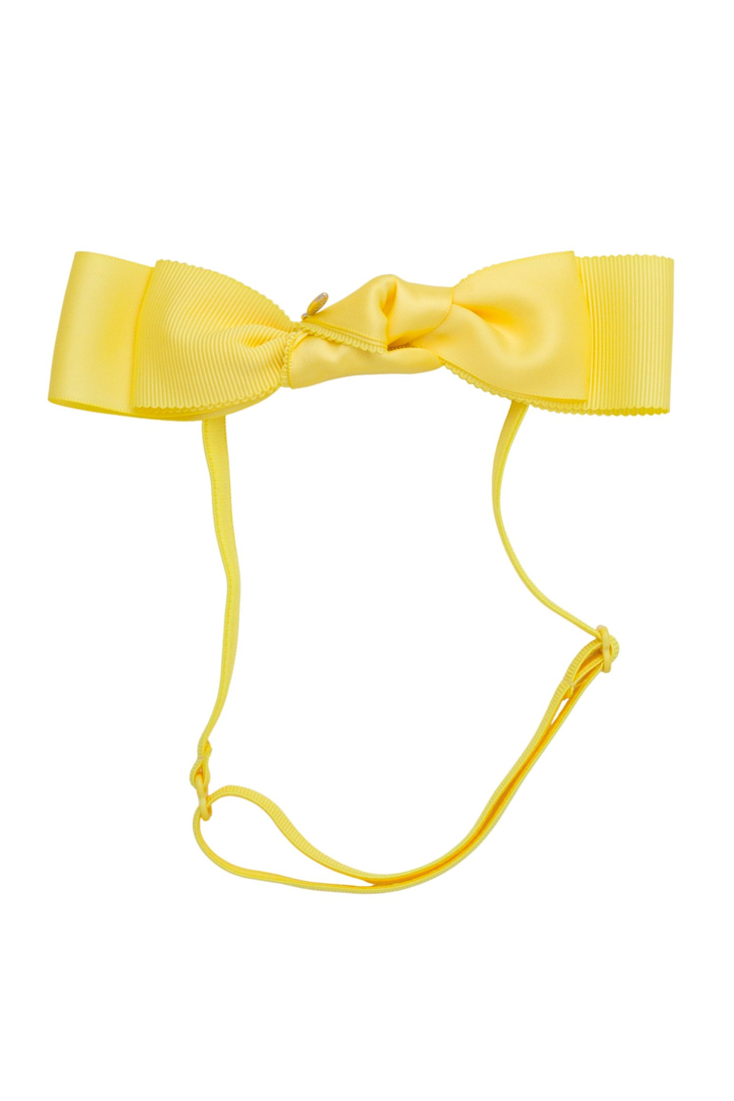 Knotted Heather Duo Wrap - Lemon Yellow