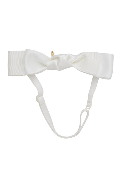 Knotted Heather Duo Wrap - White