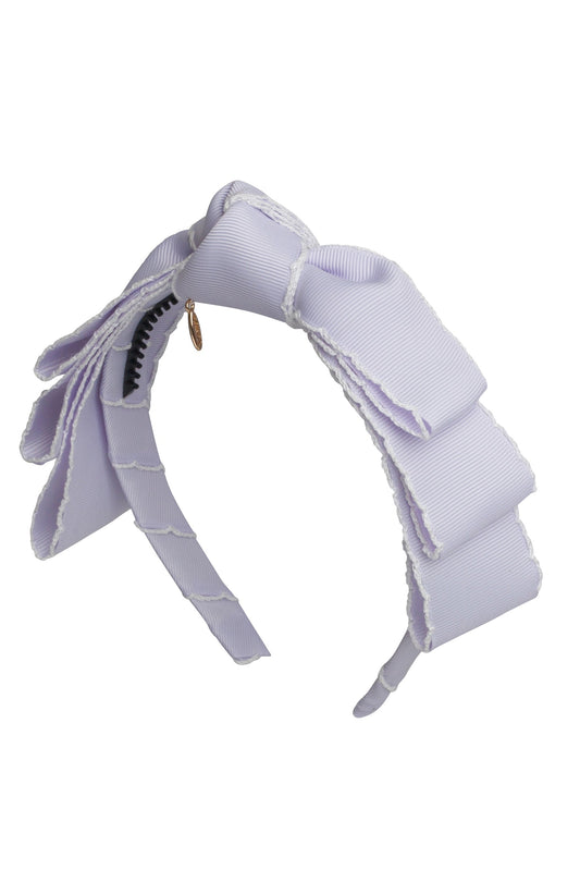 Knotted Heather Moonstitch Headband - Lilac