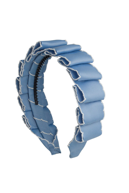 Layered Moonstitch Headband - French Blue