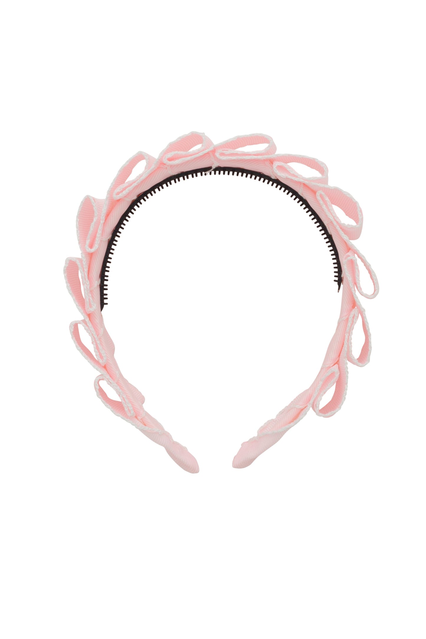 Layered Moonstitch Headband - Powder Pink