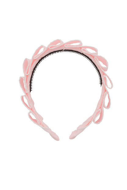 Layered Moonstitch Headband - Powder Pink