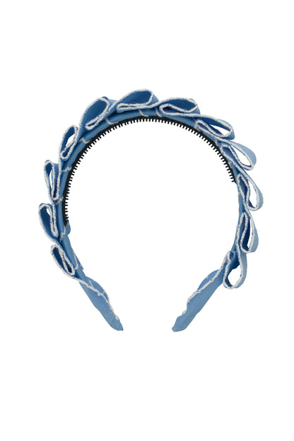 Layered Moonstitch Headband - French Blue