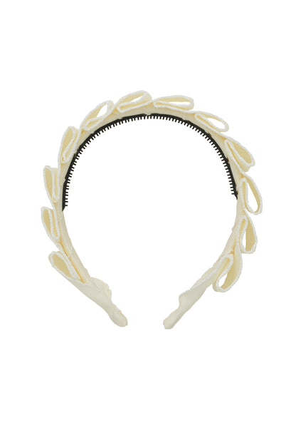 Layered Moonstitch Headband - Ivory