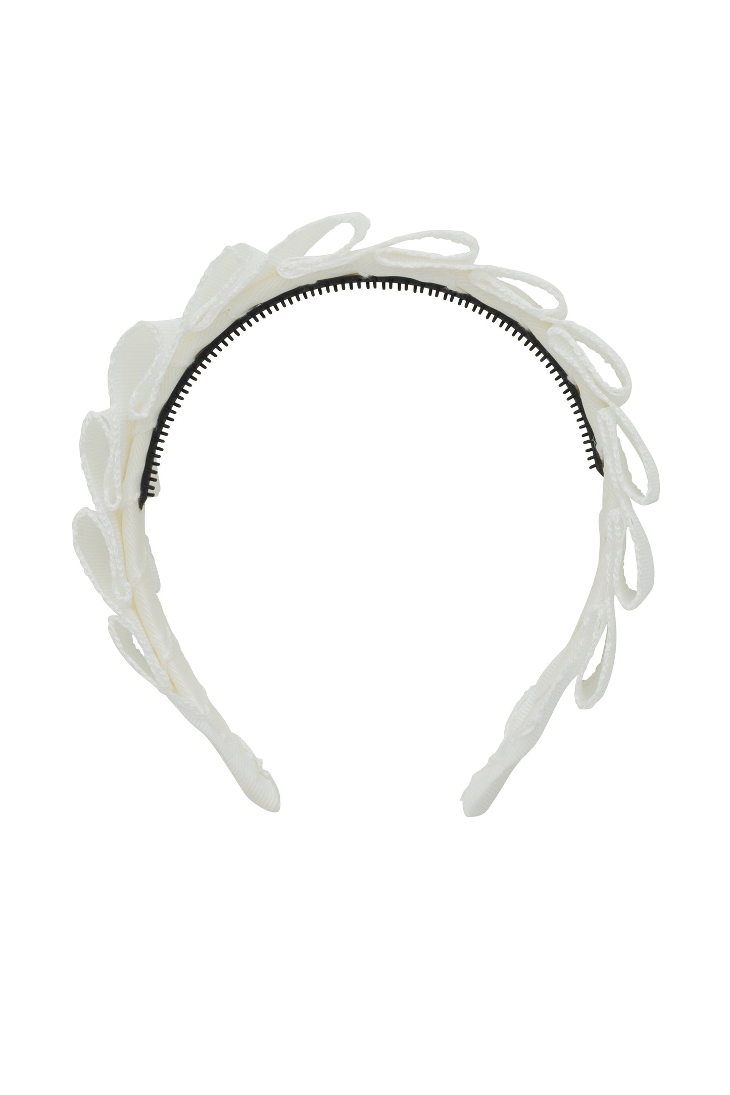 Layered Moonstitch Headband - White
