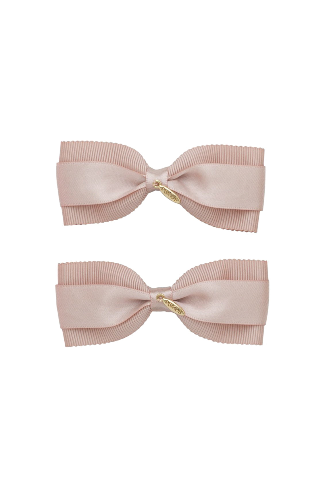 Layla Duo Bow Clip Set of 2 - Vanilla