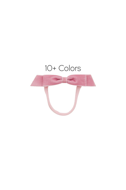 Matilda Velvet Bow Newborn - Available in 10+ Colors