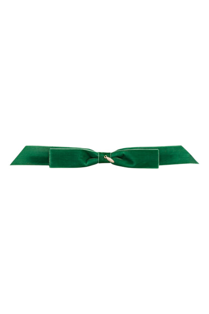 Matilda Velvet Wrap - Emerald Green