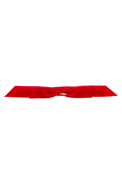 Matilda Velvet Wrap - Red