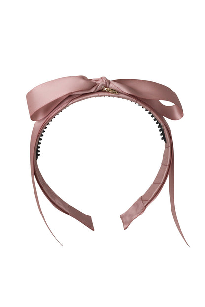 Matilda Satin Headband - Blush Mauve