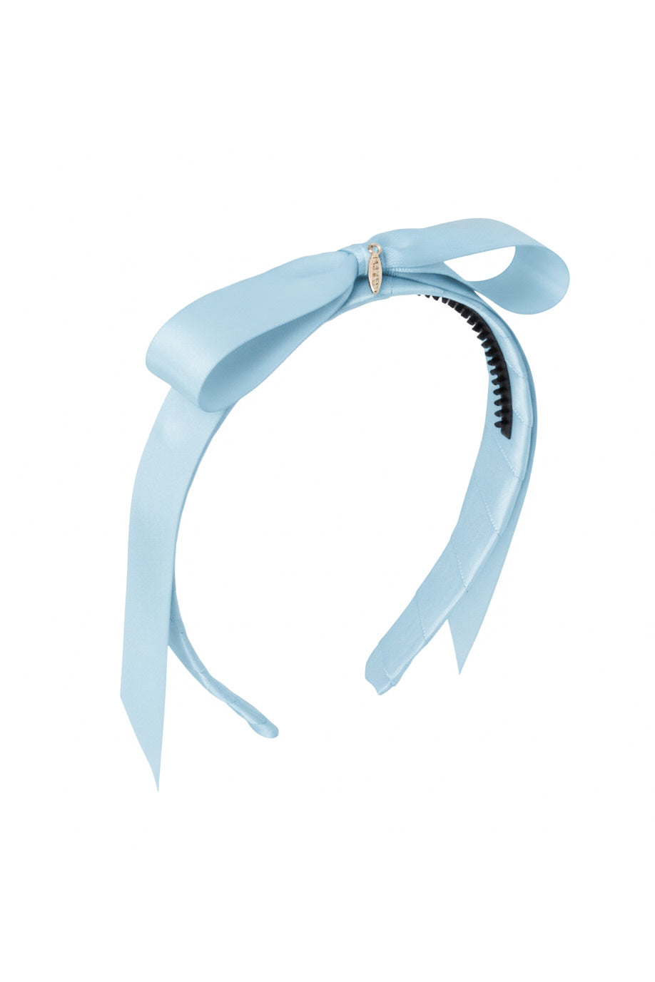 Matilda Satin Headband - Light Blue