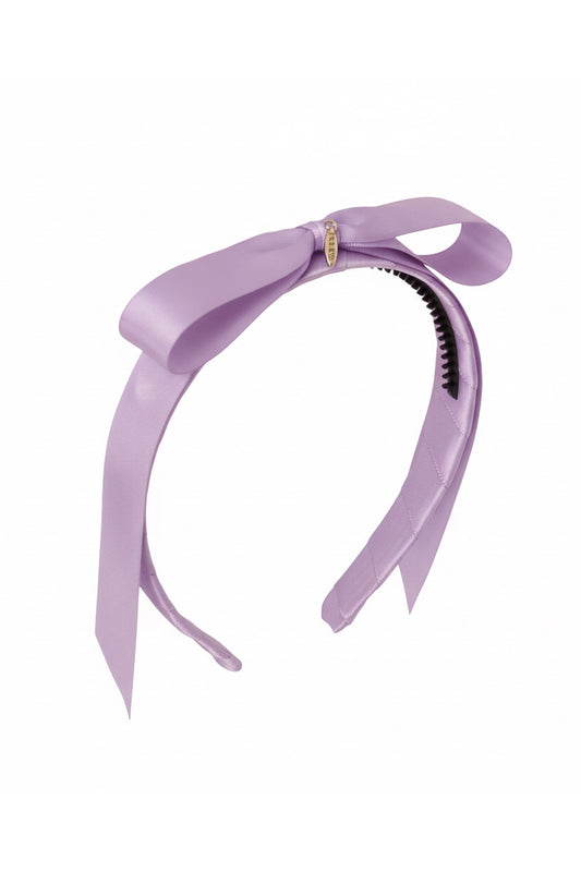 Matilda Satin Headband - Lilac