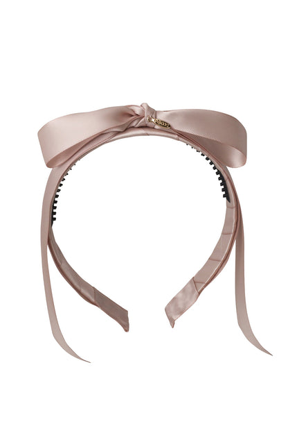 Matilda Satin Headband - Vanilla