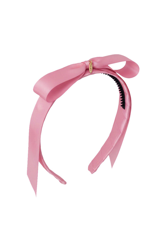 Matilda Satin Headband - Dusty Rosy Mauve
