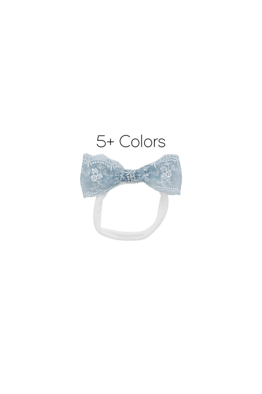 Princess Lace Bow Newborn - Available in 4+ Colors