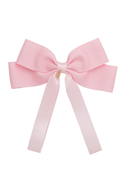 Noa Bow Clip - Powder Pink