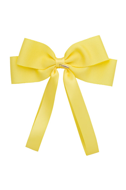 Noa Bow Clip - Lemon Yellow