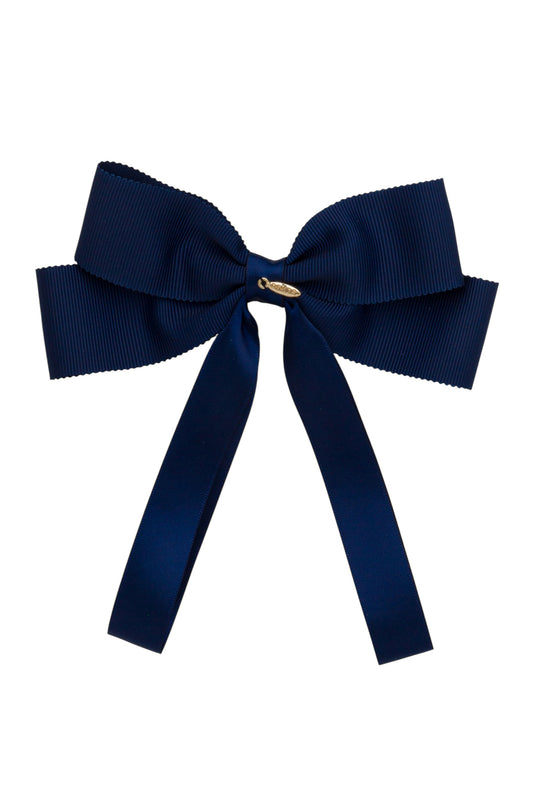 Noa Bow Clip - Navy