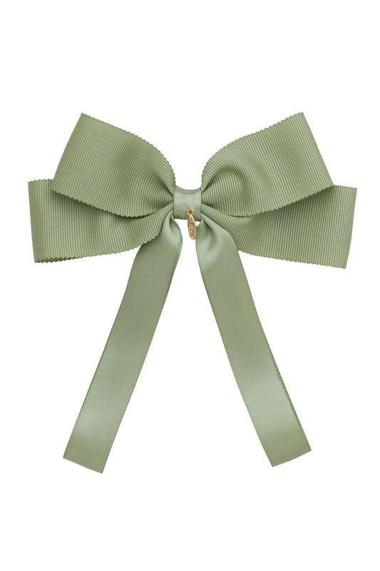 Noa Bow Clip - Spring Moss