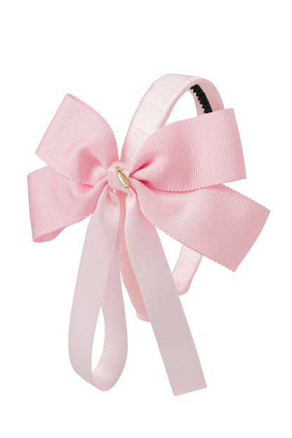 Noa Bow Headband - Powder Pink