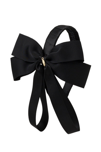 Noa Bow Headband - Black