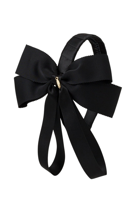 Noa Bow Headband - Black