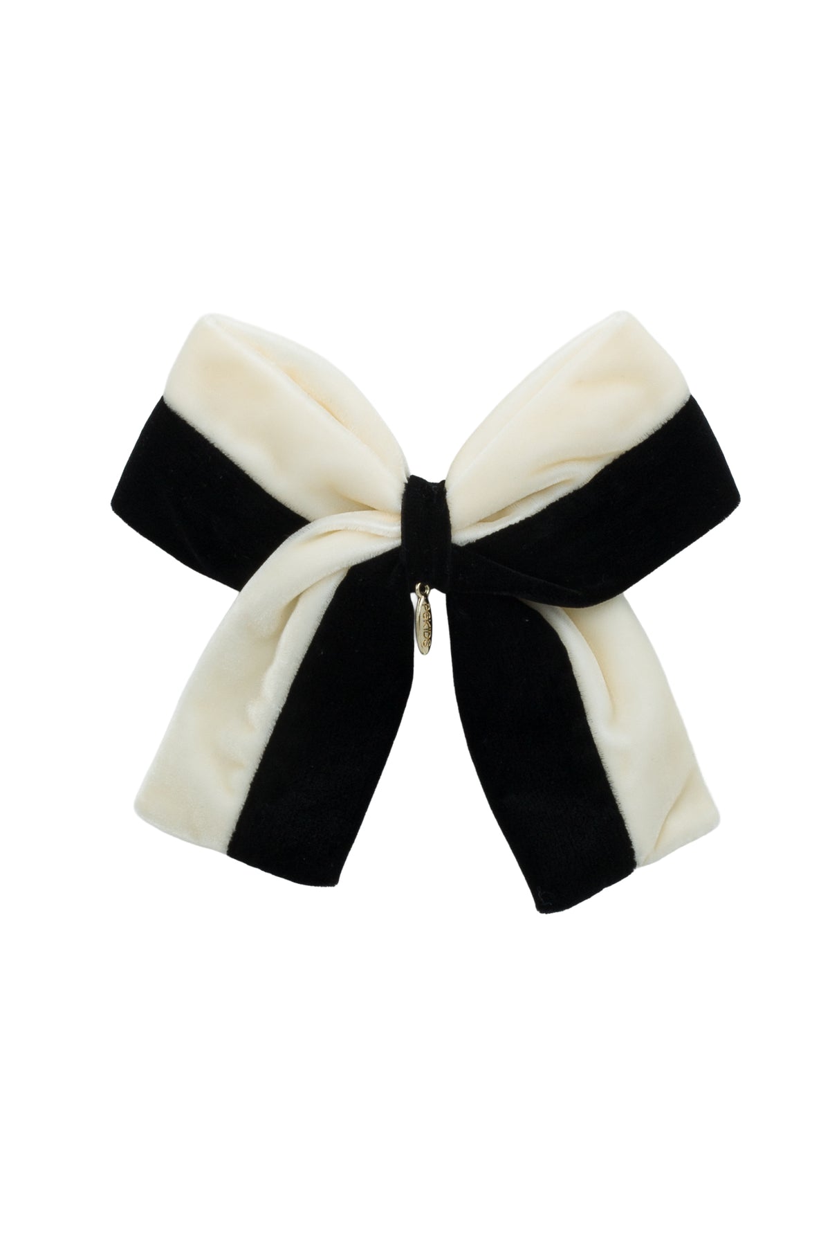 Pas De Deux Velvet Clip - Ivory/Black