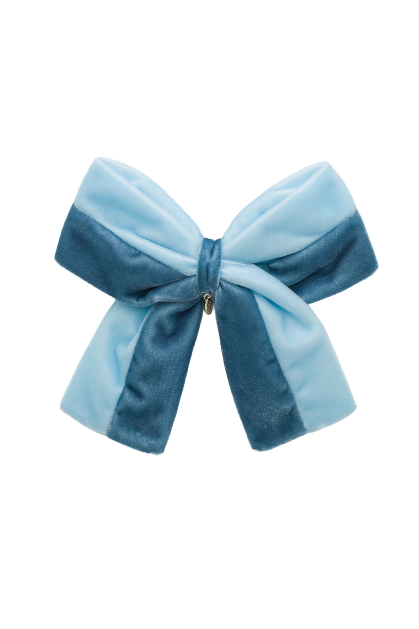 Pas De Deux Velvet Clip - Light Blue/Blue Denim