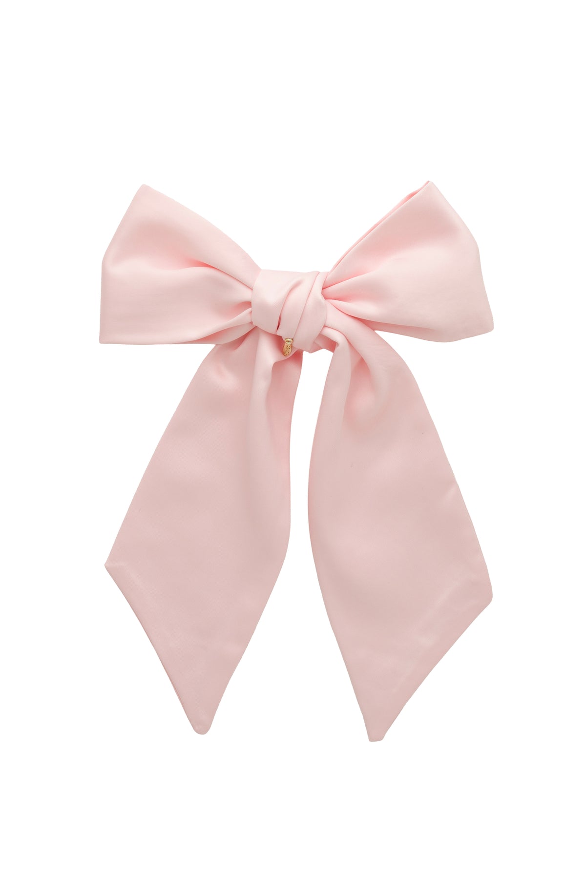 Prima Viscose Bow Clip - Baby Pink