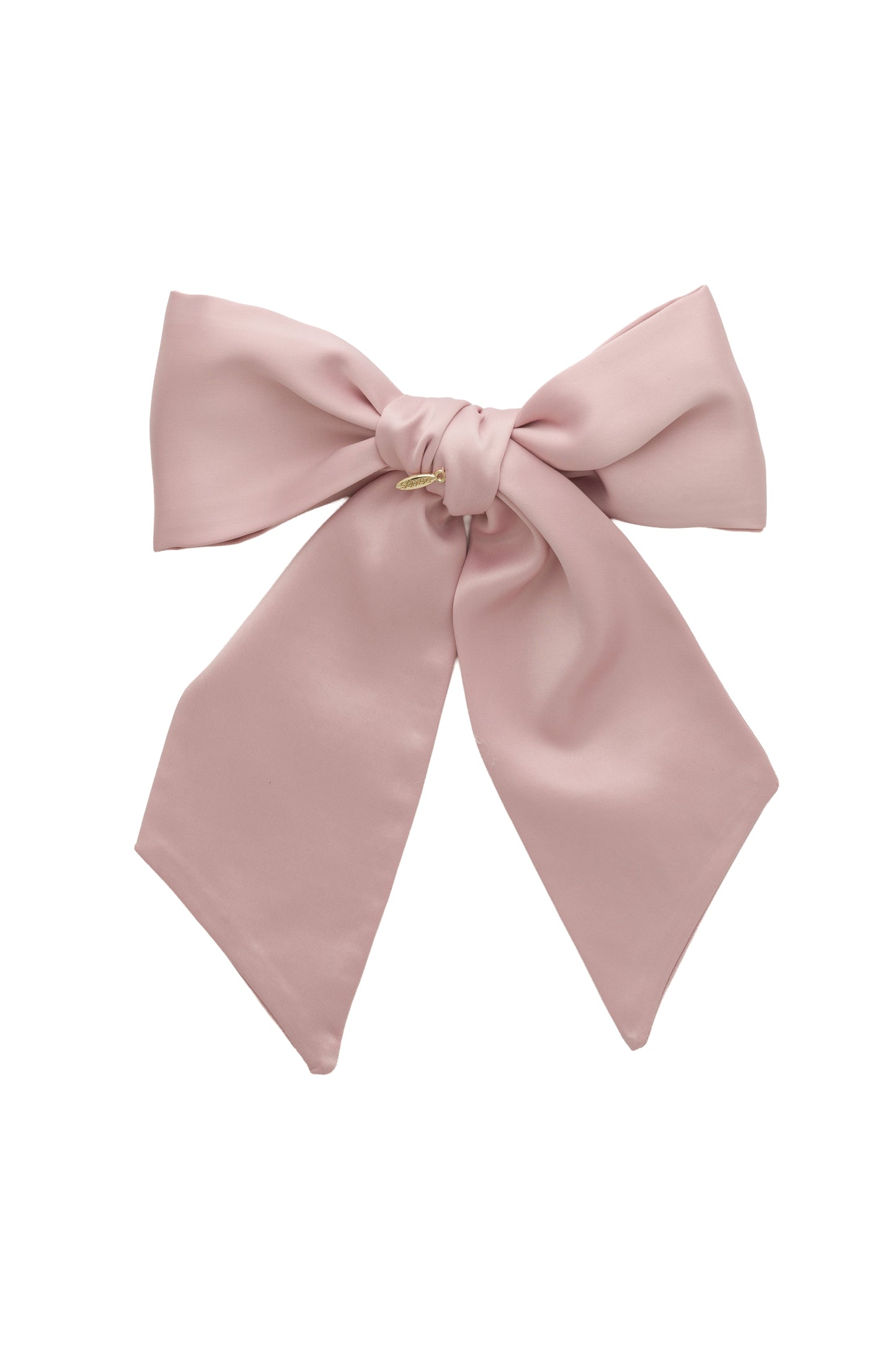 Prima Viscose Bow Clip - Pink Mauve