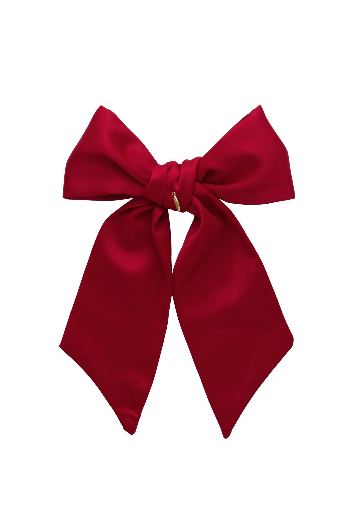 Prima Viscose Bow Clip - Red
