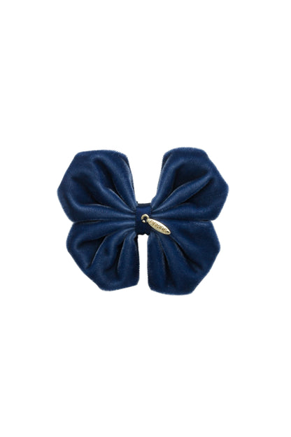 Tendu Butterfly Velvet Clip - Navy