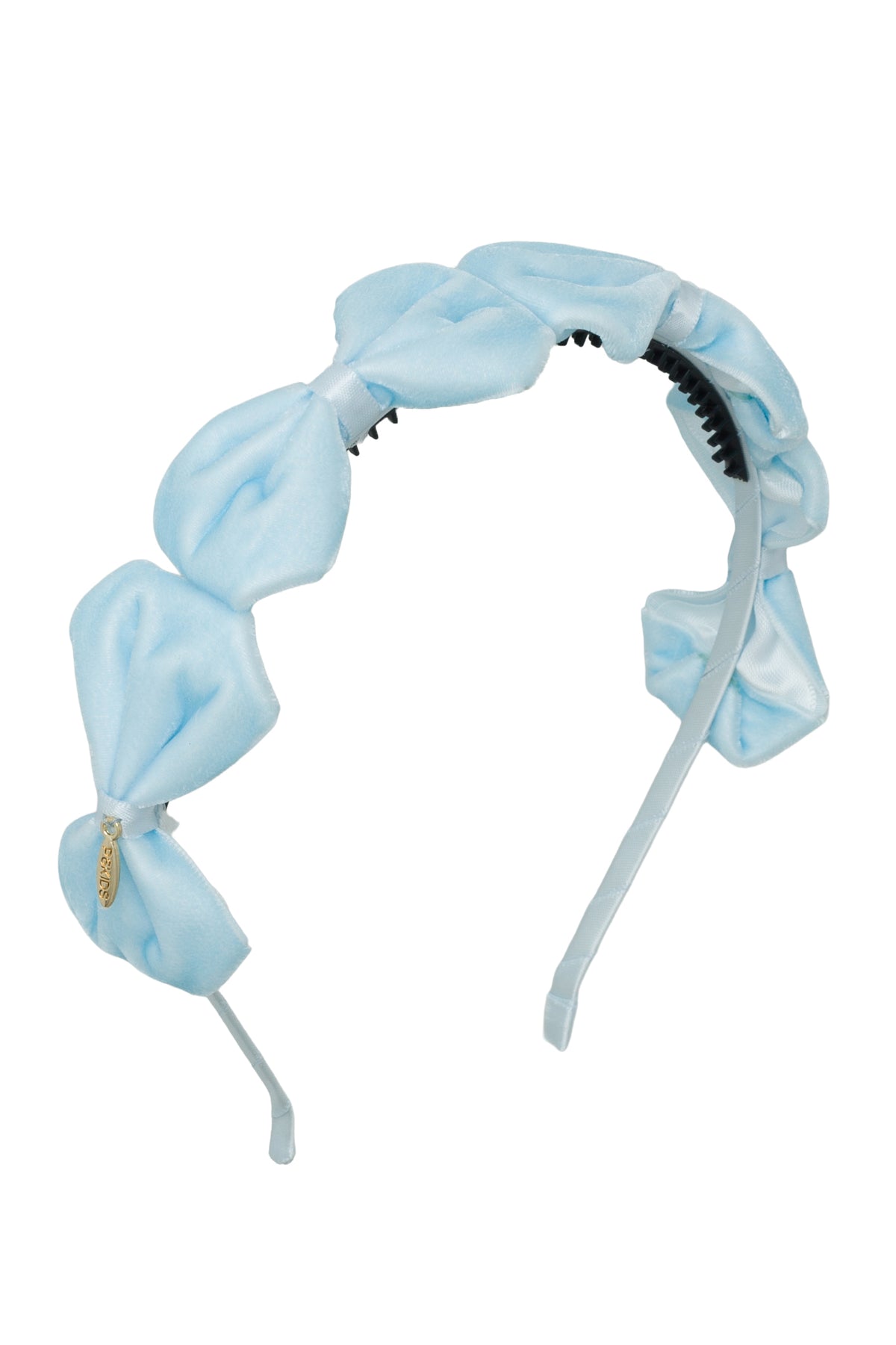 Tendu Velvet Bow Headband - Light Blue