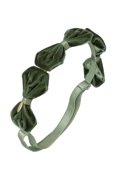 Tendu Velvet Wrap - Forest Green Moss