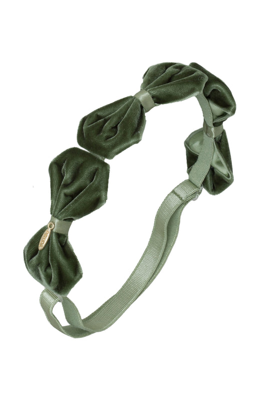 Tendu Velvet Wrap - Forest Green Moss