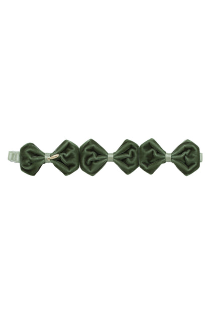 Tendu Velvet Wrap - Forest Green Moss