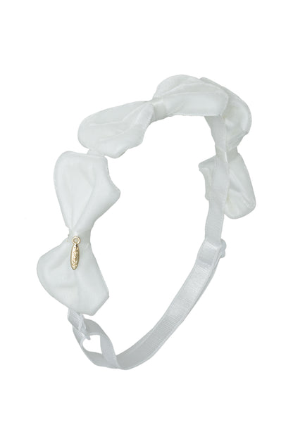 Tendu Velvet Wrap - White