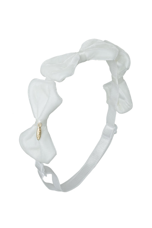 Tendu Velvet Wrap - White