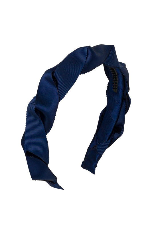Twisted Duo Headband - Navy