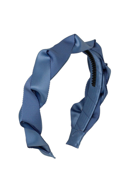 Twisted Duo Headband - Smoke Blue