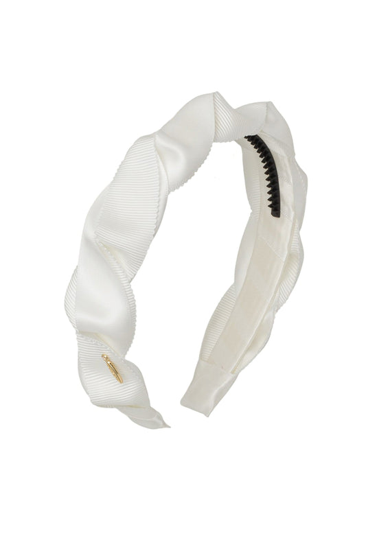 Twisted Duo Headband - White
