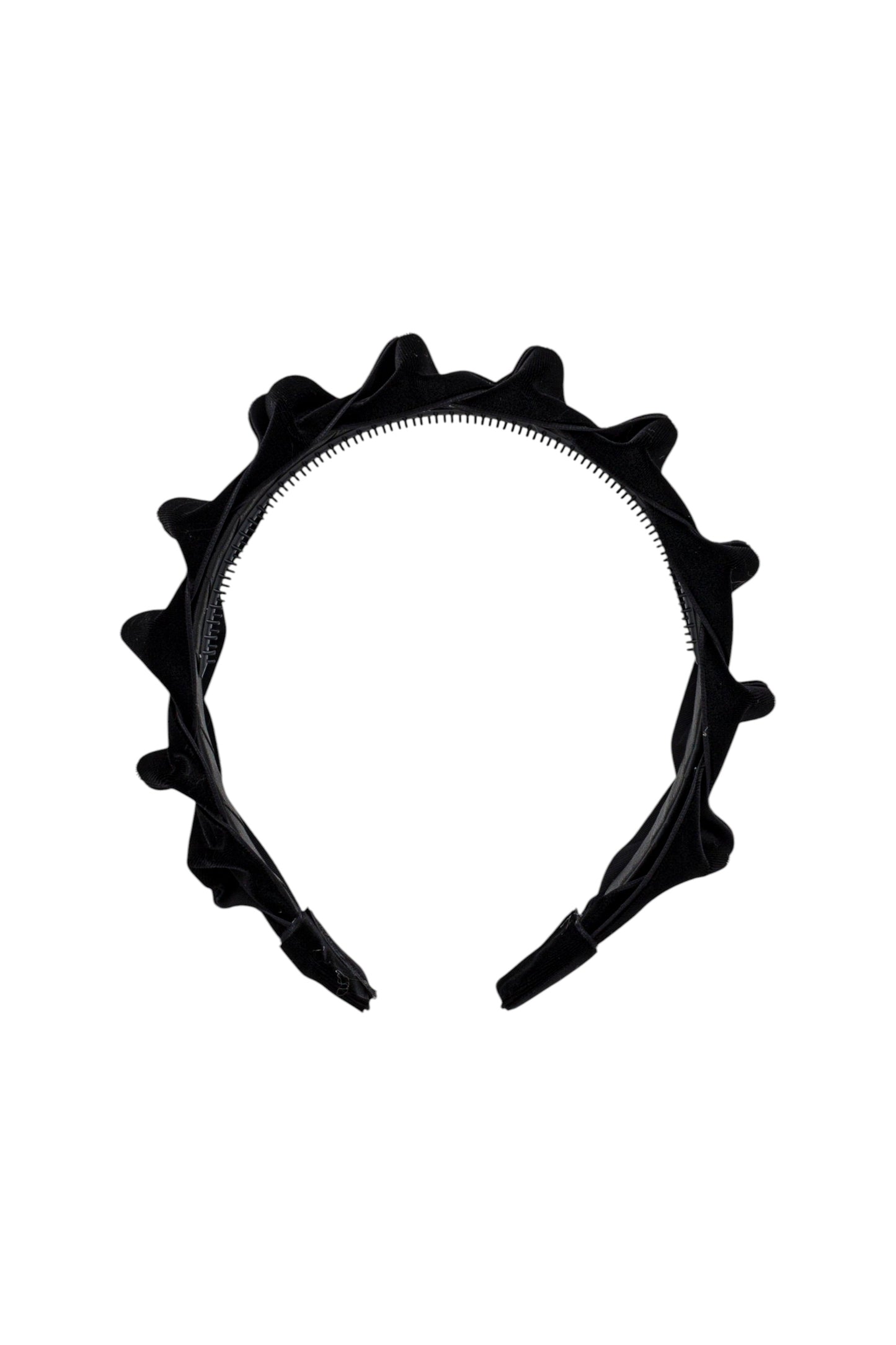Velvet Ripple Headband - Black