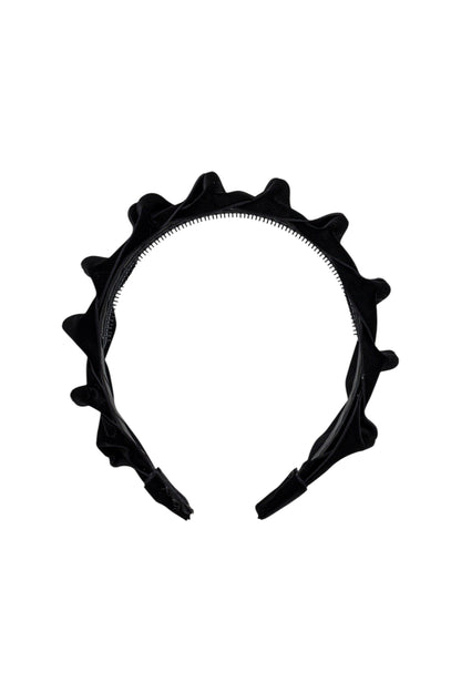 Velvet Ripple Headband - Black